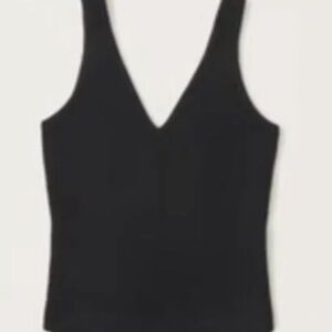 Abercrombie black deep-v body suit, never worn
